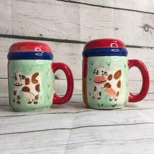 HausenWare Farmyard Animals Salt & Pepper Shakers Set Designed by Sally Noll